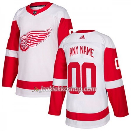 Nainen NHL Detroit Red Wings Custom Adidas 2017-2018 Valkoinen Authentic